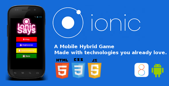 Ionic Says, a Hybrid Simon Says Game icon