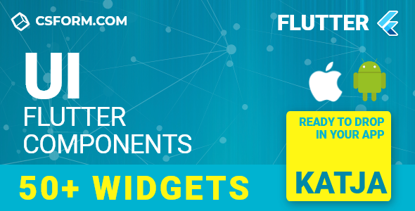 Katja | Flutter UI Theme / Template App | Components, Widgets & Starter App icon