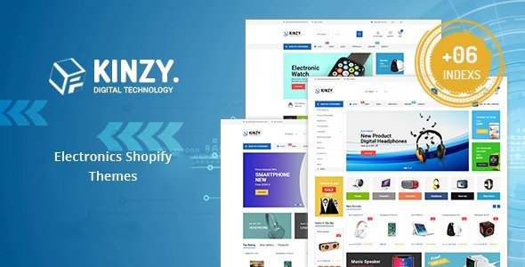 Kinzy - Gadgets & Digital Responsive Shopify Theme  Ecommerce Design 