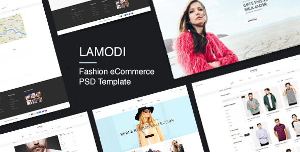 LAMODI - Minimal eCommerce PSD Template  Ecommerce Design 