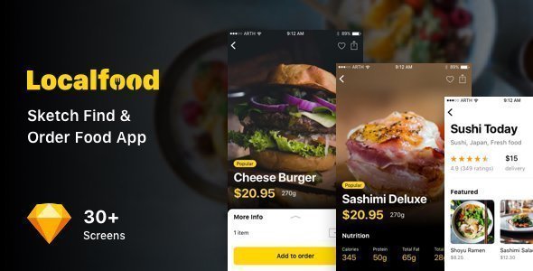 Localfood - Sketch Find & Order Food App icon