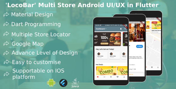 'LocoBar' Multistore Android App Template in Flutter Flutter Ecommerce Mobile Uikit