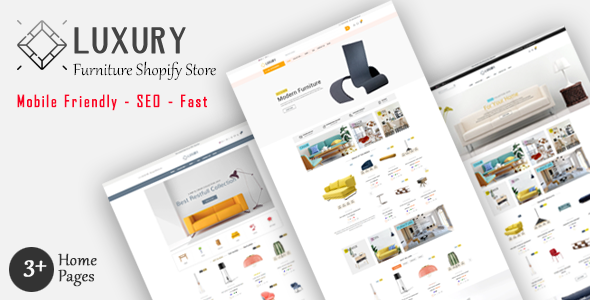 Luxury - Furniture Shopify MultiPurpose Responsive Theme  Ecommerce Design 