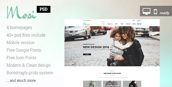 MOSI Fashion PSD template icon