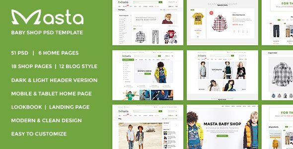 Masta – Baby Shop eCommerce PSD Responsive icon
