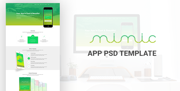 Mimic App PSD Template icon