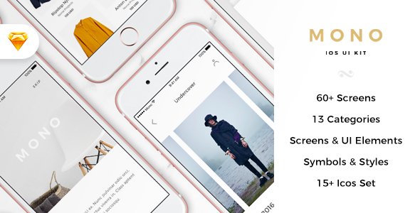 Mono iOS E-commerce UI Kit