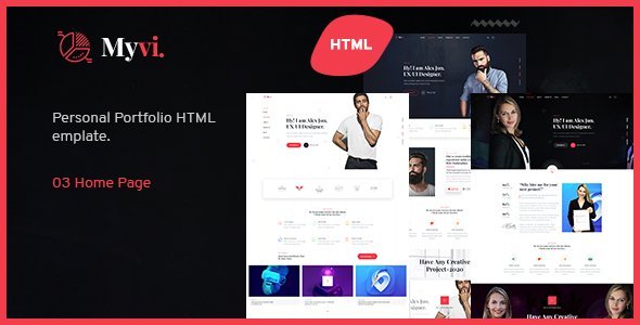 MyVi - Personal Portfolio HTML5 Template icon