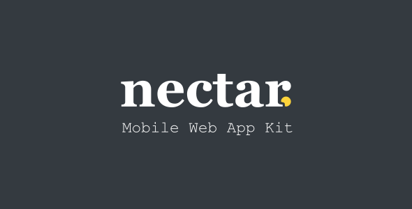 Nectar - Mobile Web App Kit   Design 