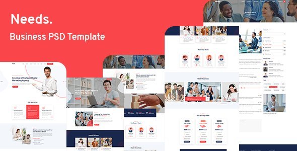Needs - Business PSD Template icon