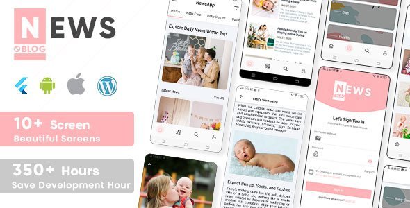 Newz - Flutter News Mobile App with Wordpress icon