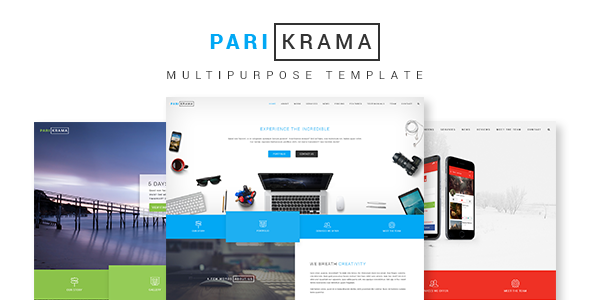 Parikrama - One Page Multipurpose Template  Multipurpose Design App template