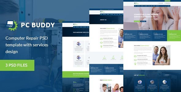 PcBuddy - Computer Repair PSD Template icon