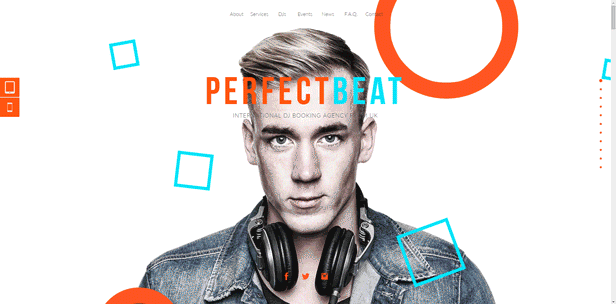 PerfectBeat - Creative DJ Booking Agency PSD Template - 3