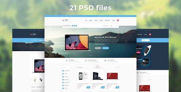 Planet Store - Ecommerce PSD Template icon