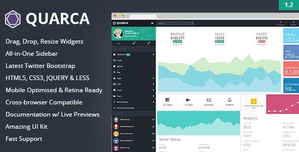Quarca - Responsive Admin Dashboard Template
