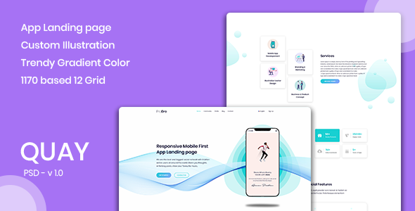 Quay - Landing Page for App & Saas Products