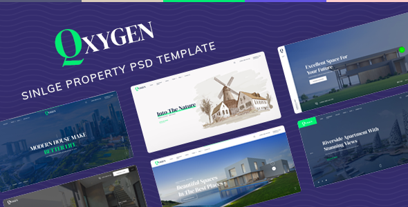 Qxygen – Single Property PSD Template