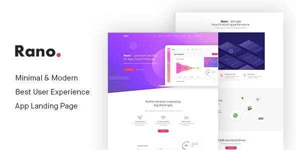 Rano - Landing Page HTML Template icon