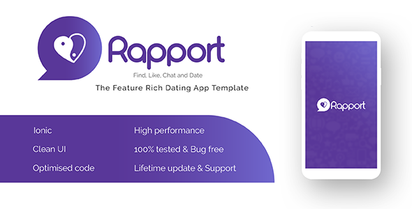 Rapport - Dating App Ionic Template icon