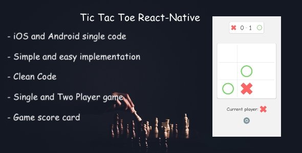 React-Native Tic tac toe React native Game Mobile App template