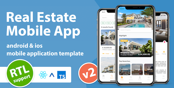 Real Estate Mobile App Template With React Native icon