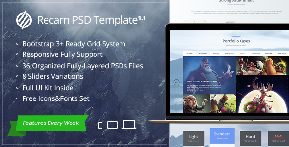 Recarn PSD Template icon
