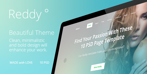 Reddy PSD template  News &amp; Blogging Design 