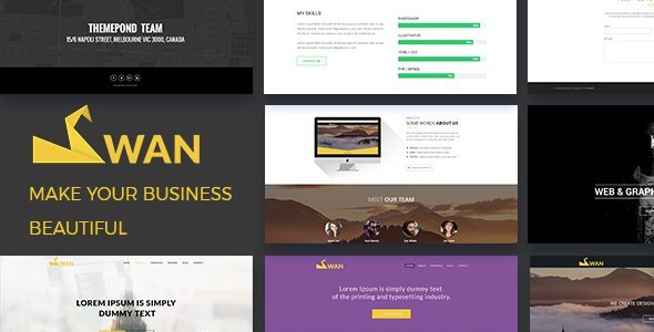 SWAN Company Portfolio Multi-purpose PSD Template icon