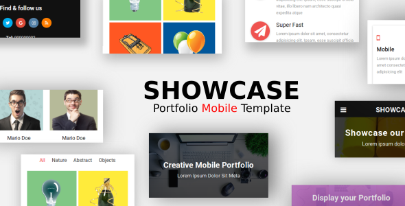Showcase - Portfolio Mobile Template icon