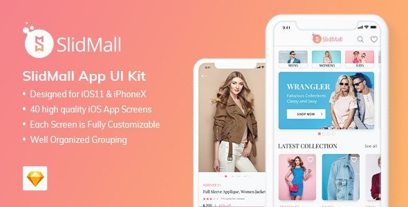 SlidMall E-Commerce Mobile App - UI Kit