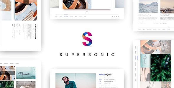 Supersonic — Creative Resume/CV PSD Template   Design 