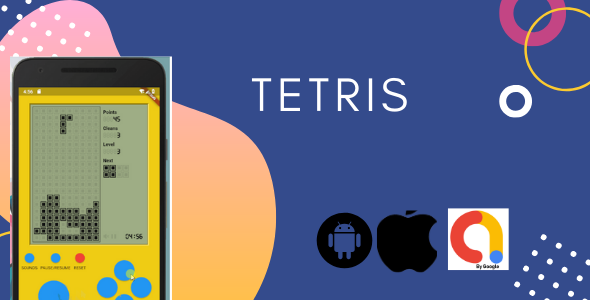 Tetris Flutter Game With Admob Application Flutter Game Mobile App template