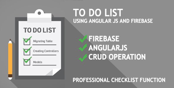 Todo List Using AngularJs and Firebase Ionic  Mobile App template