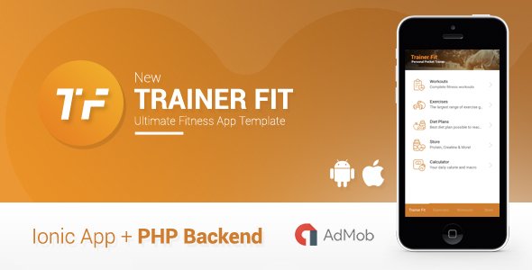 Trainer Fit | Complete Fitness App + Admin Panel | Ionic 1 icon