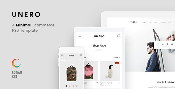 Unero - Minimalist eCommerce PSD Template icon