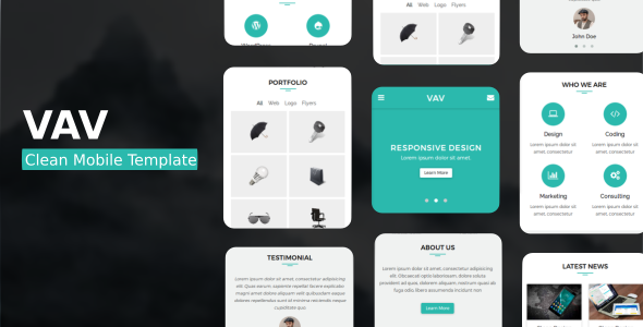 VAV - Clean Mobile Template icon