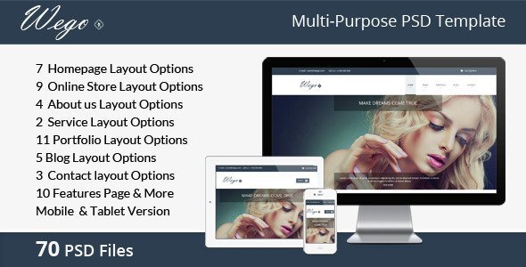 Wego | Multi-Purpose PSD Template icon