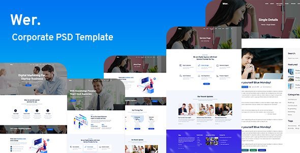Wer - Corporate PSD Template icon