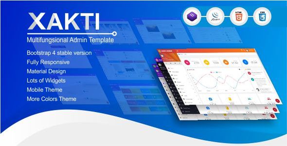 Xakti - Multifungsional Bootstrap 4 Admin Template icon