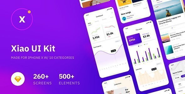 Xiao Mobile UI Kit for Sketch