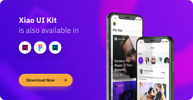 Xiao Mobile UI Kit for Sketch - 1