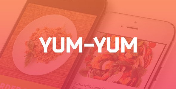 Yum-Yum | Restaurant PSD Template  Food &amp; Goods Delivery Design 