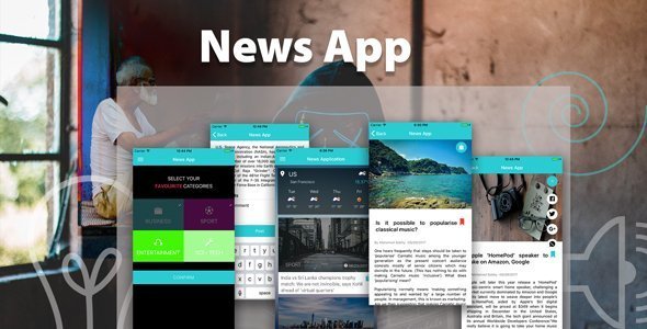 ionic 3 News app with Firebase icon