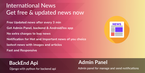 Flutter News Complete App, Android Ios News App Flutter News &amp; Blogging Mobile App template