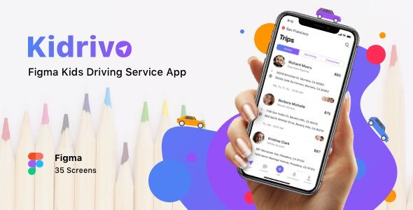 Kidrivo - Figma Kids Driving Service App icon