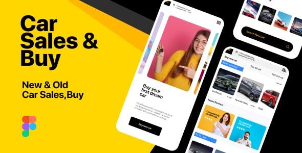 MFC | Car Sales and Buy Mobile App Figma Template   Design 