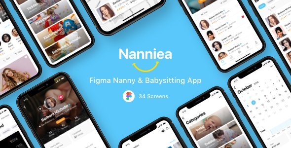 Nanniea - Figma Nanny & Babysitting App icon