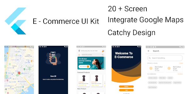E Commerce Flutter UI Kit Flutter Ecommerce Mobile App template