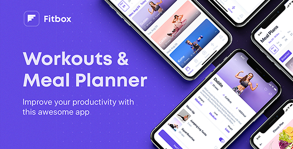 Fitbox - Workouts & Meal Planner UI Kit for Figma icon